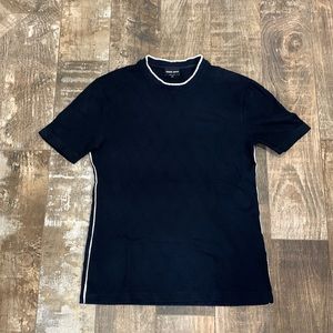 GIORGIO ARMANI TEXTURED VISCOSE T-SHIRT